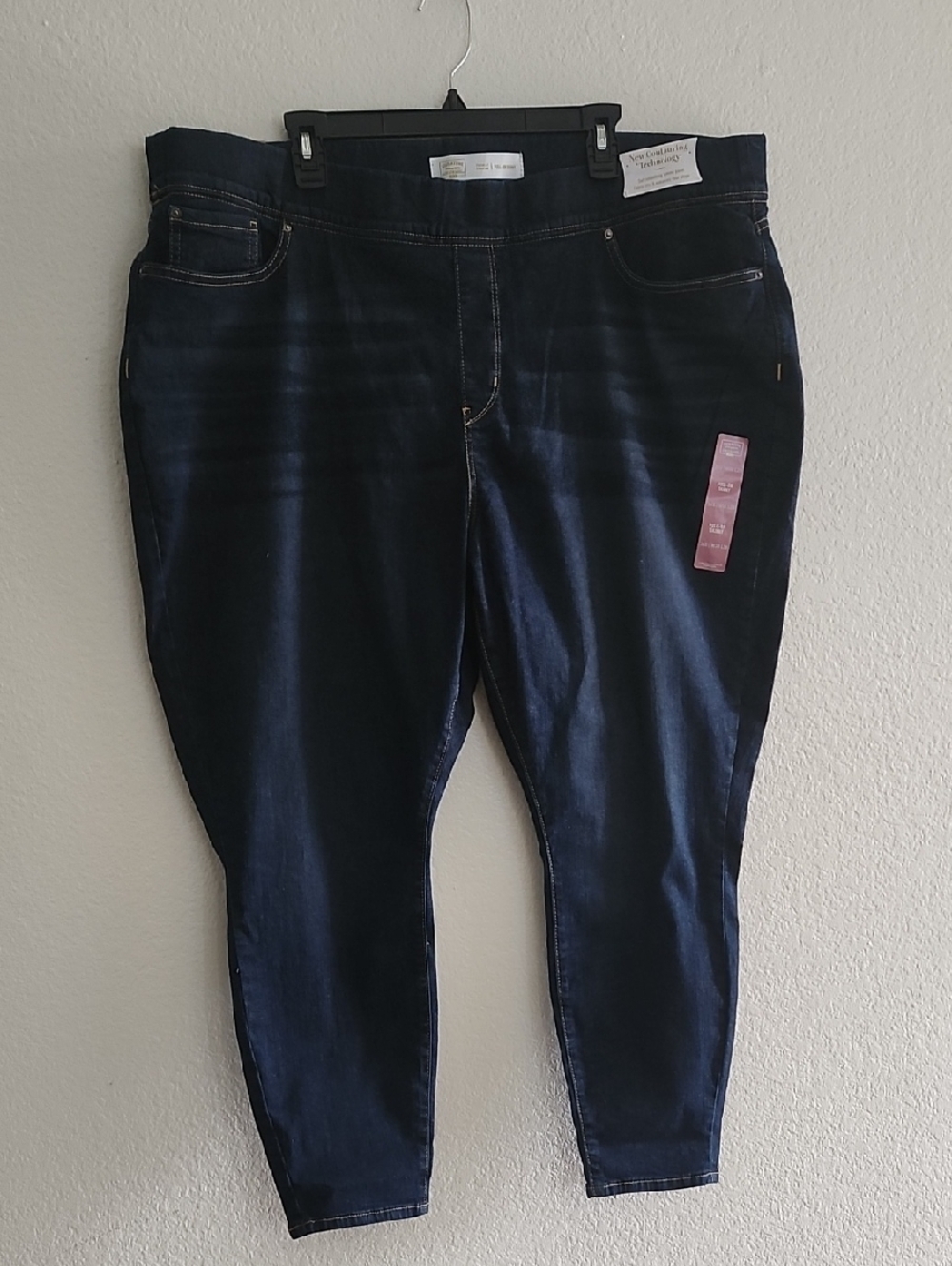 Signature by Levi Strauss Dark Blue Plus-Size 26S  Pull-on Skinny